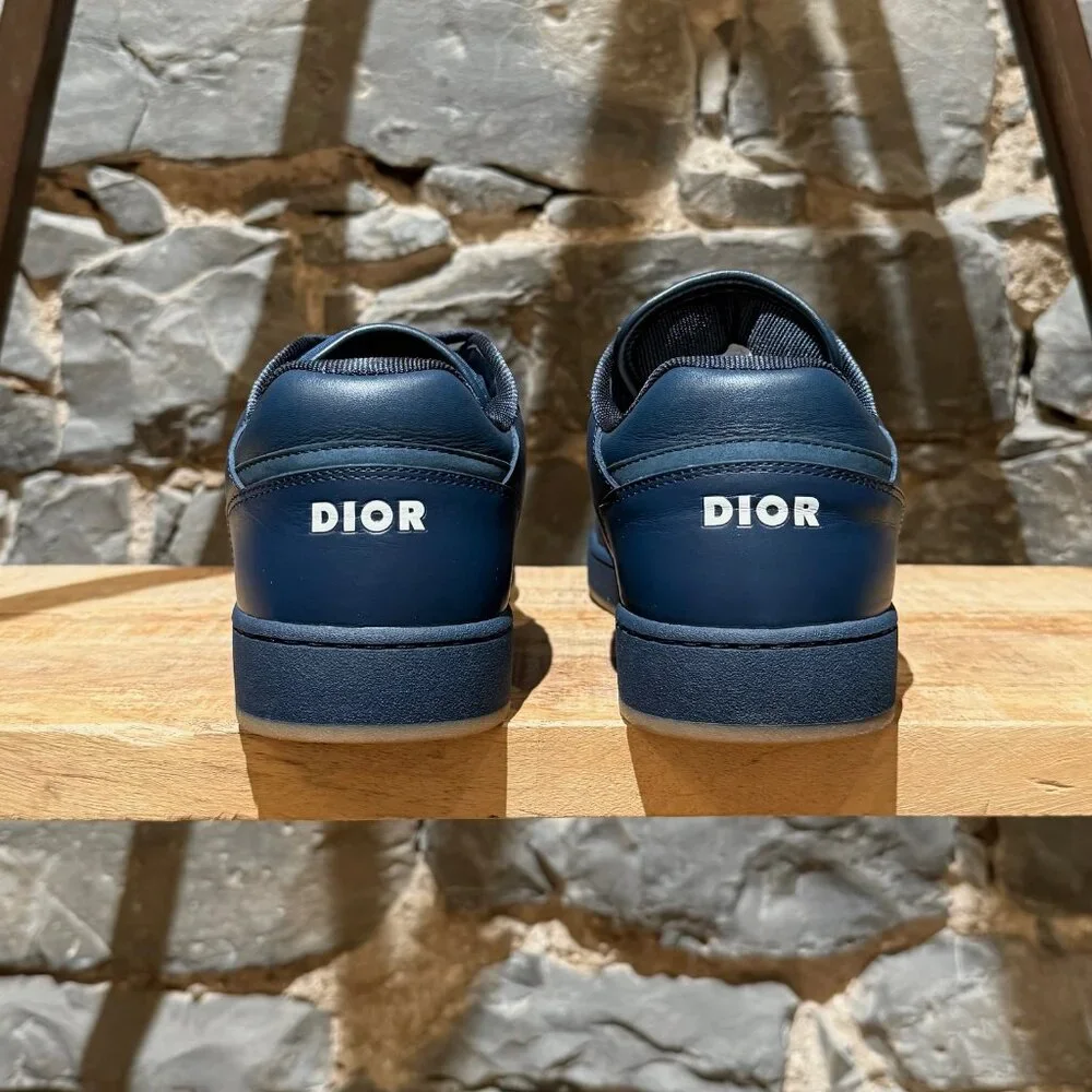 Dior B27 Blue Galaxy Oblique Low-top Sneakers - Picture 6 of 13